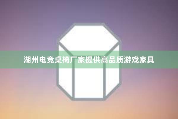 湖州电竞桌椅厂家提供高品质游戏家具