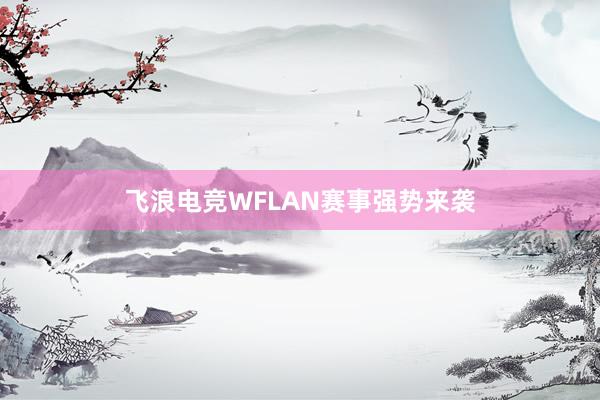 飞浪电竞WFLAN赛事强势来袭